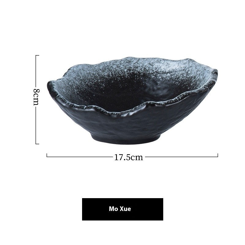 Irregular Ceramic Fruit Bowl - Glazed Finish