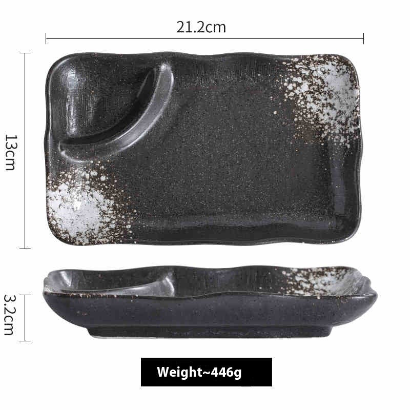 Sectioned Ceramic Dinner Plate - Underglaze