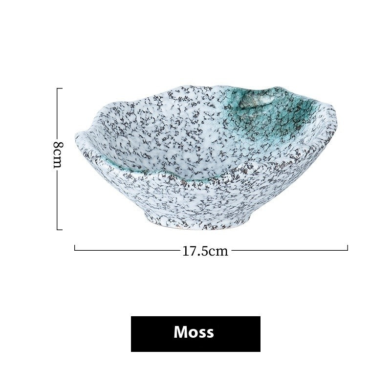 Irregular Ceramic Fruit Bowl - Glazed Finish