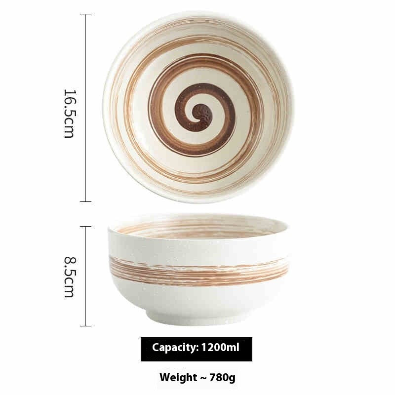 Classic Glazed Ceramic Soup Bowl - 6 Inch