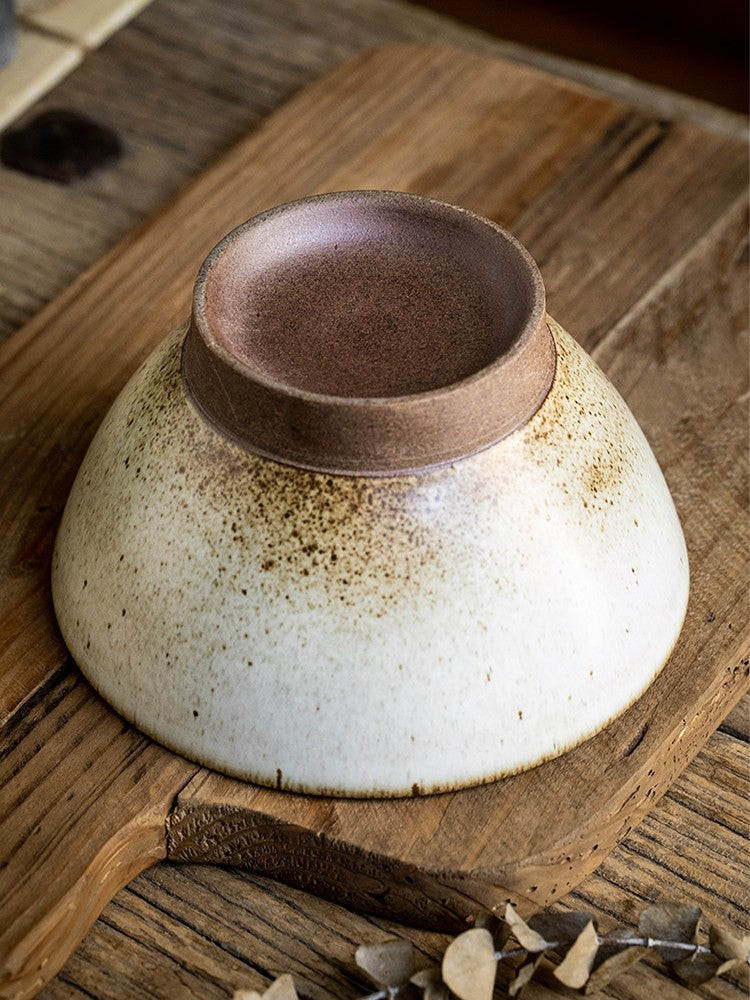 Ceramic Ramen Bowl - Bamboo-Hat Inspired Shape