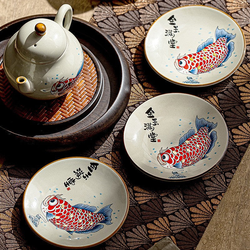 Ceramic Goldfish Accent Dish - Small Size