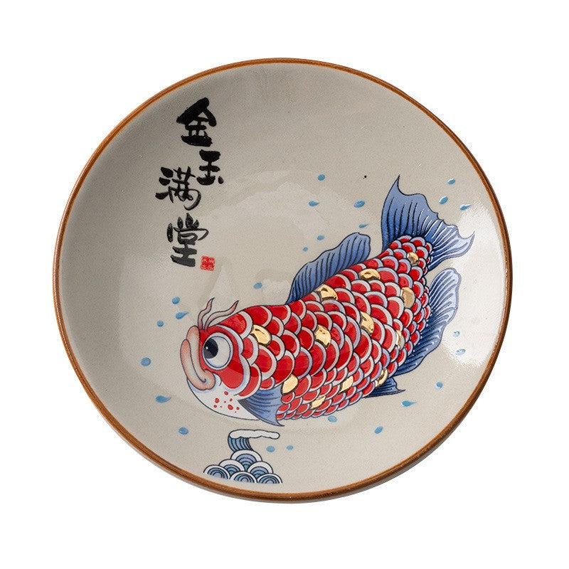Ceramic Goldfish Accent Dish - Small Size