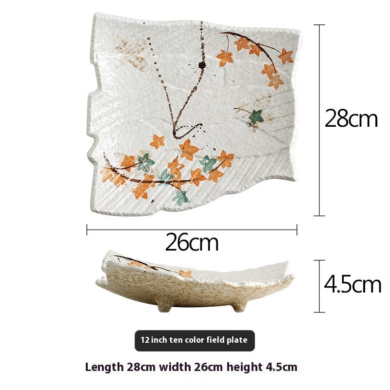 Hand-Painted Ceramic Plate - 10 or 12 Inch