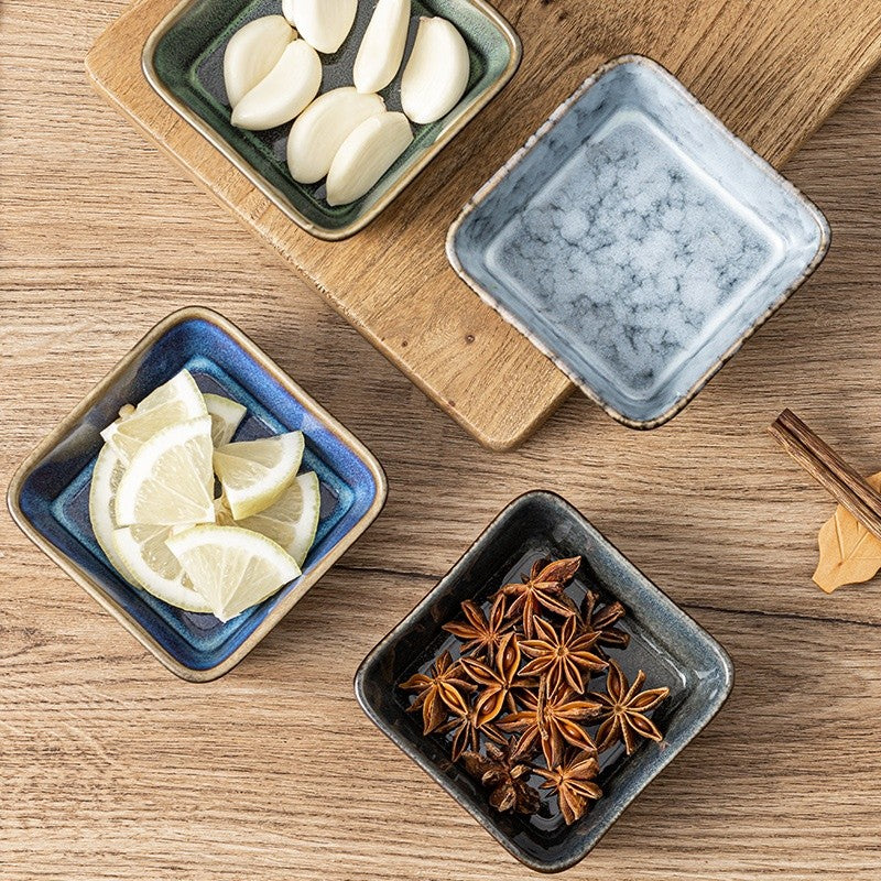 Square Ceramic Accent Dish - Small Size