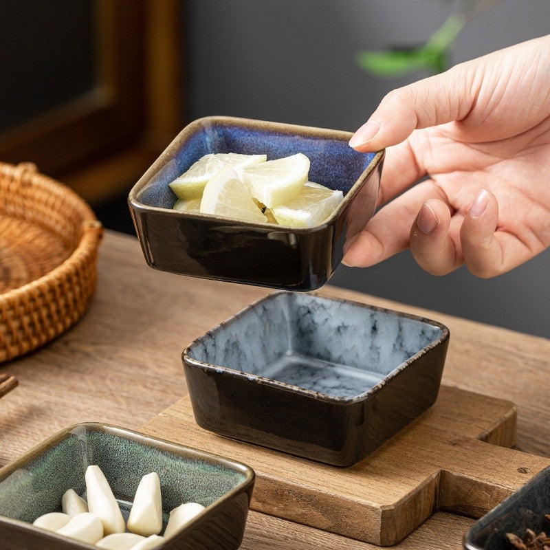 Square Ceramic Accent Dish - Small Size