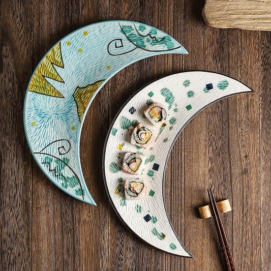 Irregular Ceramic Plate - Glazed Finish