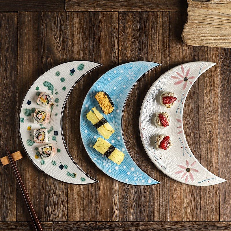 Irregular Ceramic Plate - Glazed Finish