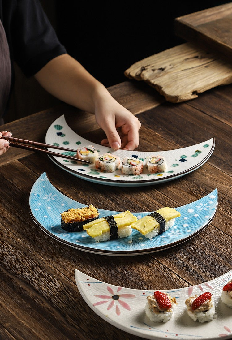 Irregular Ceramic Plate - Glazed Finish