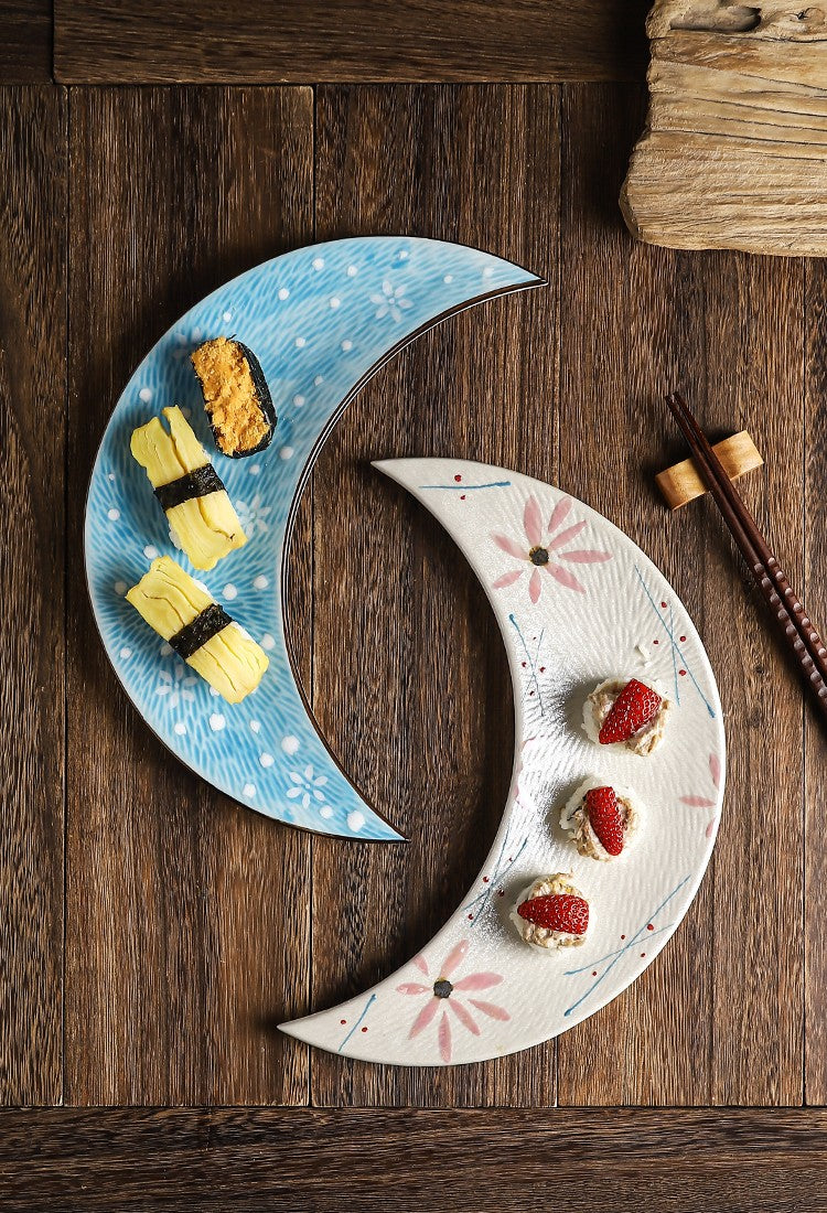 Irregular Ceramic Plate - Glazed Finish