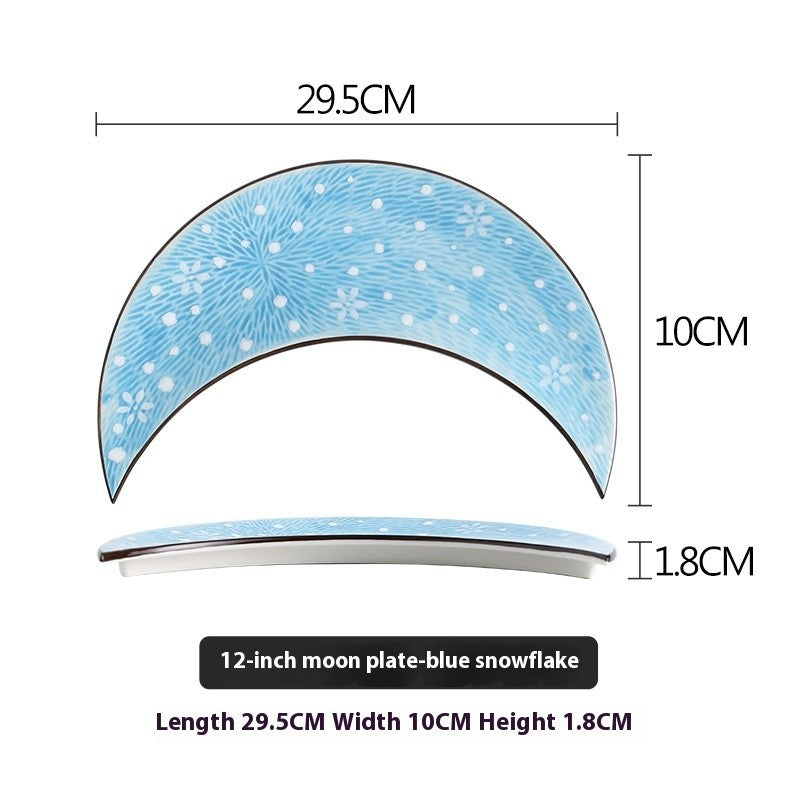 Irregular Ceramic Plate - Glazed Finish