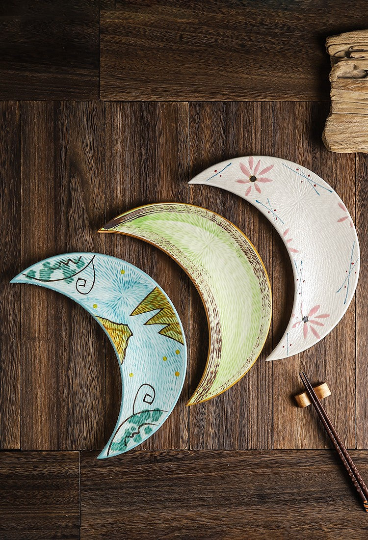 Irregular Ceramic Plate - Glazed Finish