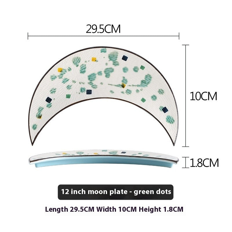 Irregular Ceramic Plate - Glazed Finish