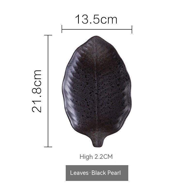 Irregular Ceramic Plate - Glazed Finish