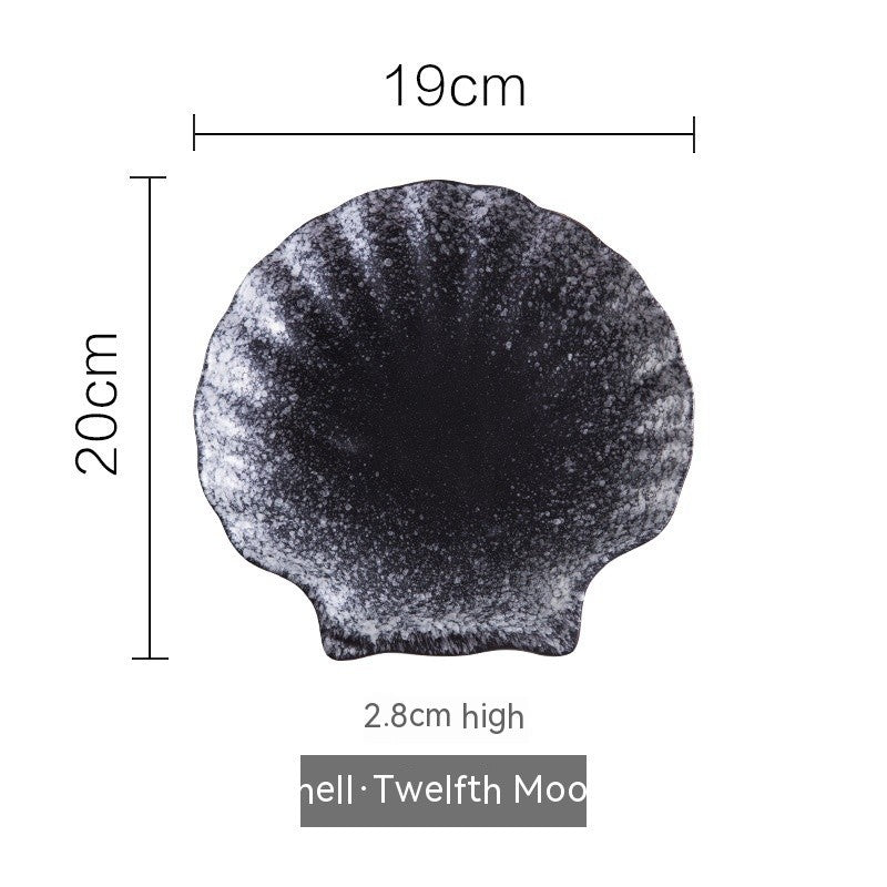 Irregular Ceramic Plate - Glazed Finish
