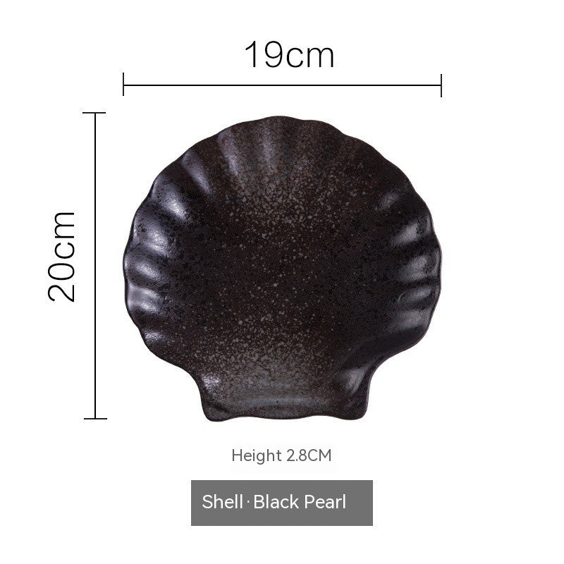 Irregular Ceramic Plate - Glazed Finish