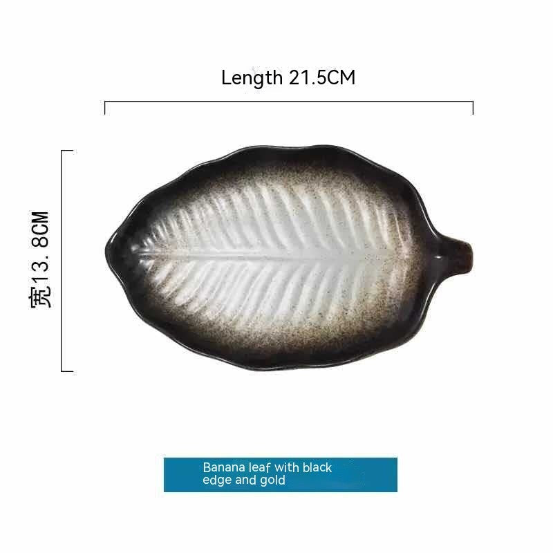 Irregular Ceramic Plate - Glazed Finish