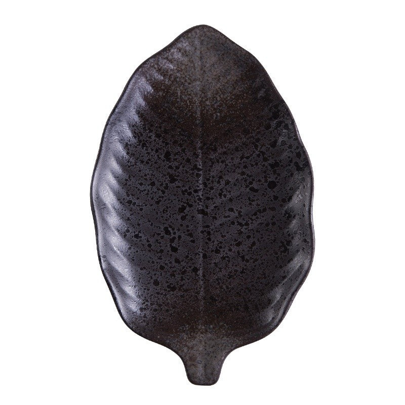 Irregular Ceramic Plate - Glazed Finish