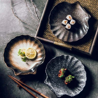 Irregular Ceramic Plate - Glazed Finish