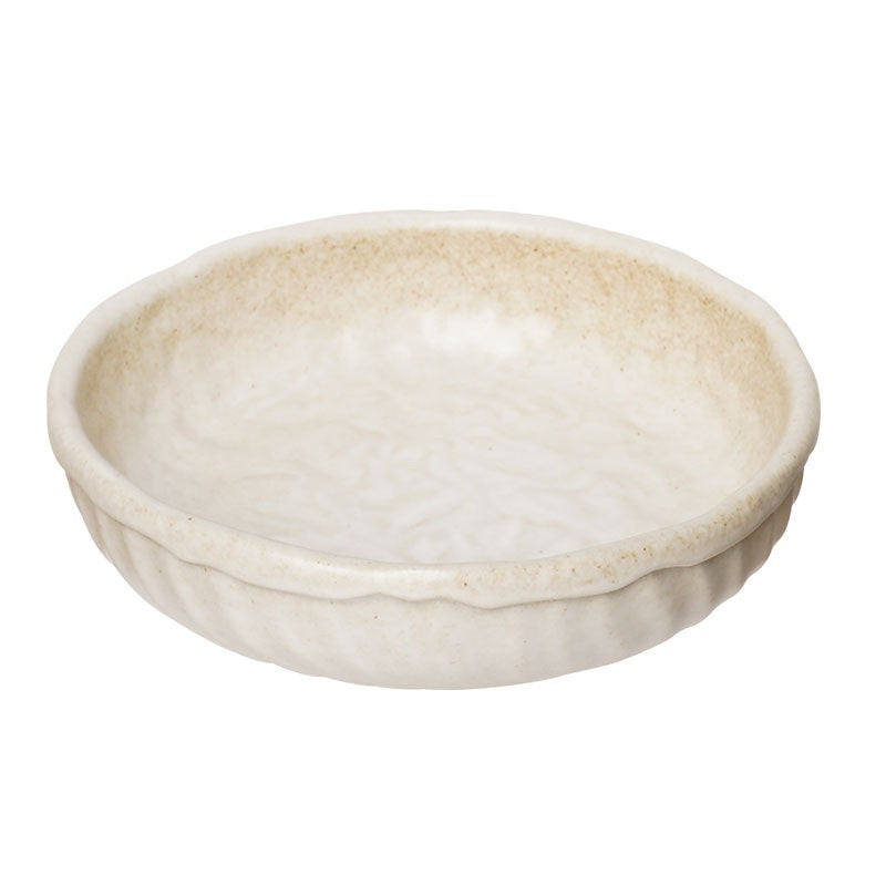 Deep Ceramic Soup Plate - Glazed Finish