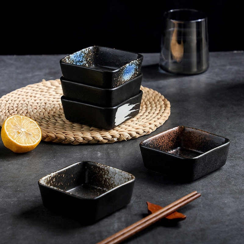 Square Ceramic Seasoning Dish - Underglaze